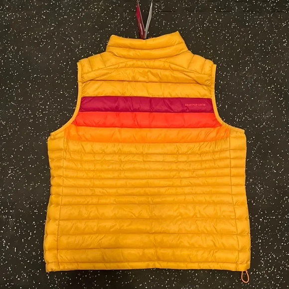 Cotopaxi Fuego Down Vest “Amber Stripes” women’s XL NWT - Picture 12 of 12